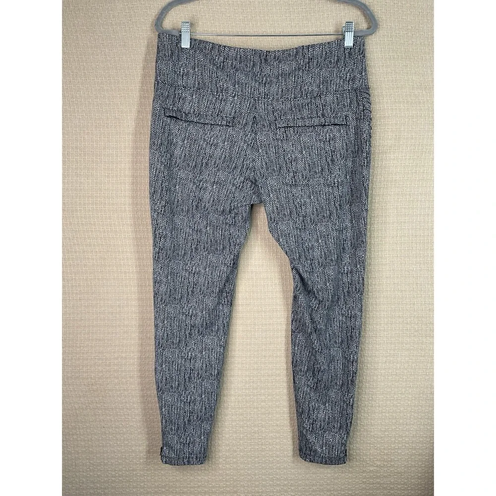 NWOT Athleta Women's XL Delancey‎ Skyline Textured Tight Black & White  736626